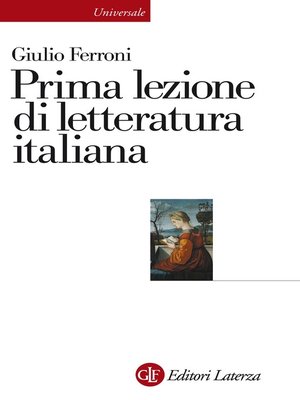 cover image of Prima lezione di letteratura italiana